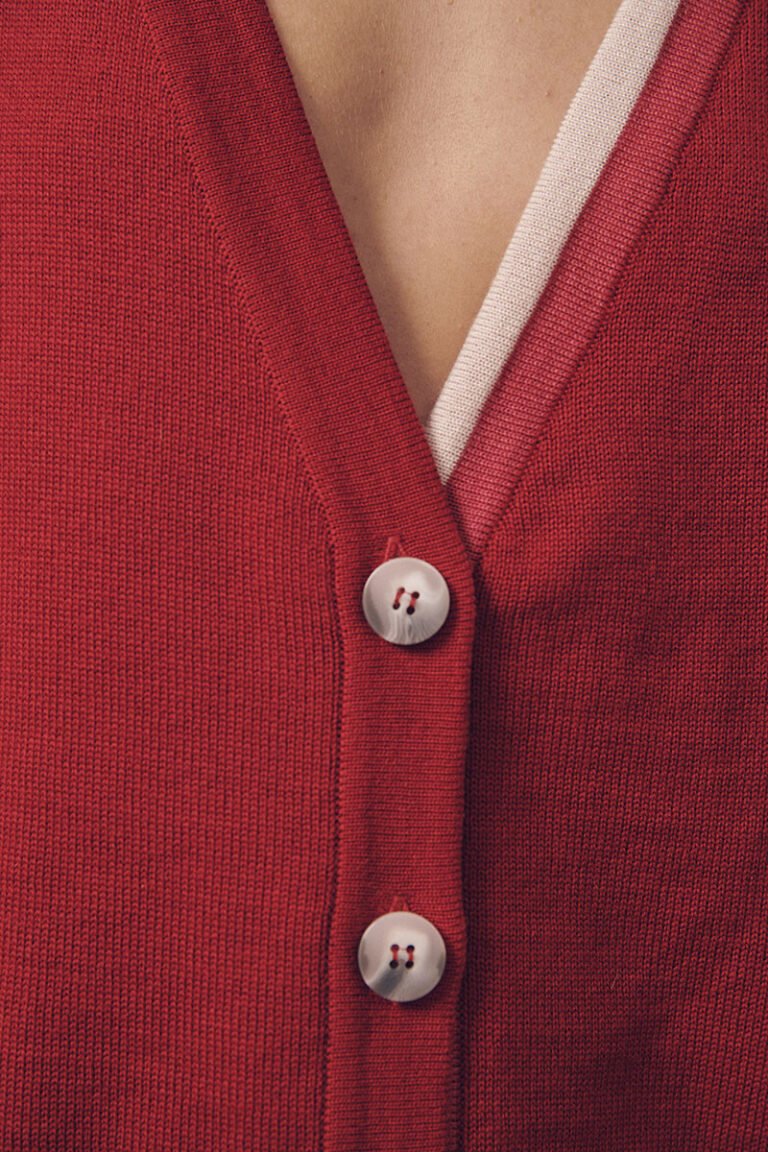 gilet annabelle 10 LAFRANÇAISE - Gilet Annabelle ROUGE FONCE S
