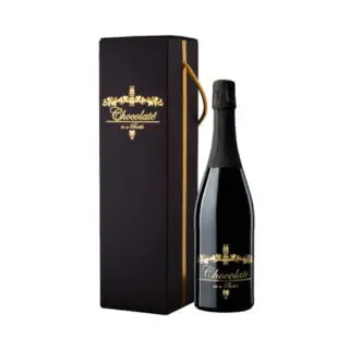 La Galerie du Chocolat - Chocolate in the bottle - Vin pétillant Chardonnay aux noisettes et cacao