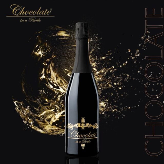 La Galerie du Chocolat - Chocolate in the bottle - Vin pétillant Chardonnay aux noisettes et cacao