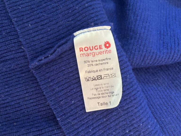 Rouge Marguerite - Pull 80% laine mérinos et 20% cachemire
