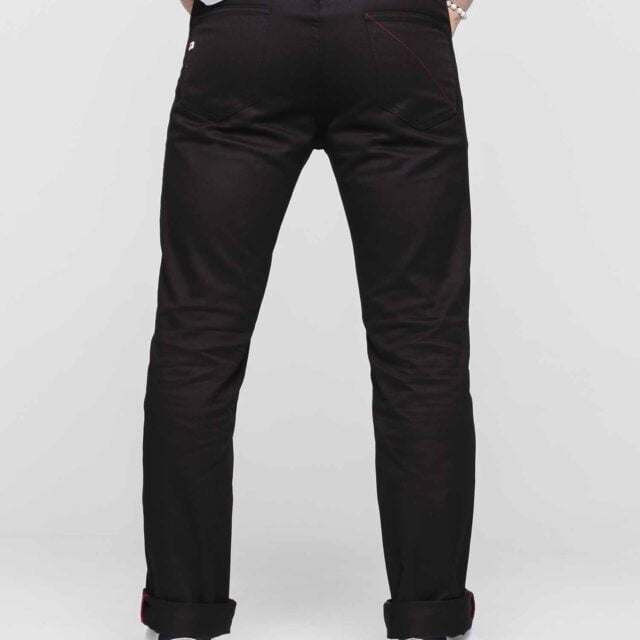 1083 - JEANS DROIT 101N  100 % coton bio denimoriginal uni noir