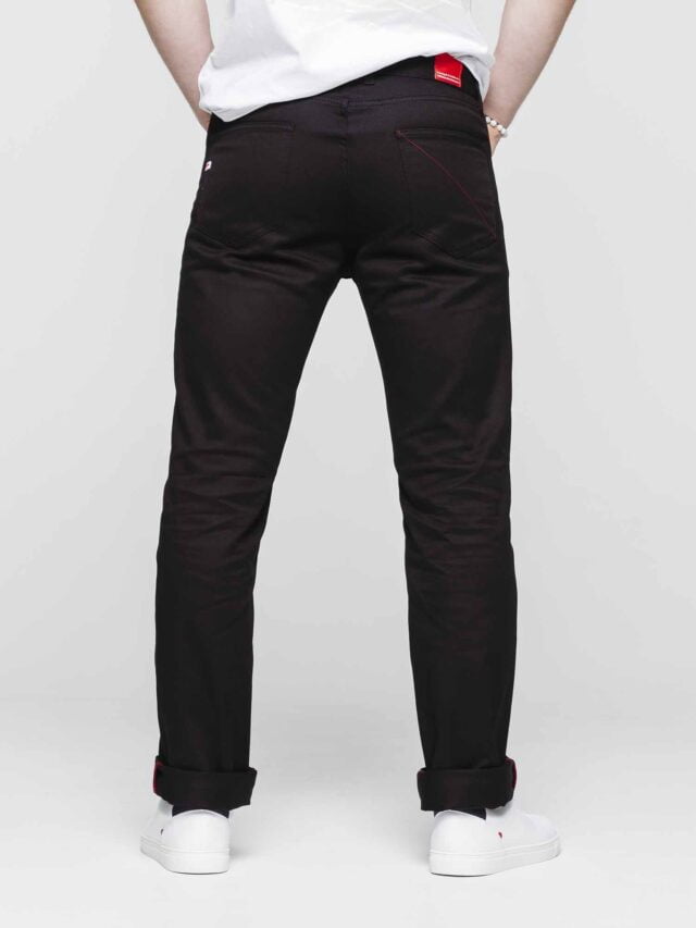 1083 - JEANS DROIT 101N  100 % coton bio denimoriginal uni noir