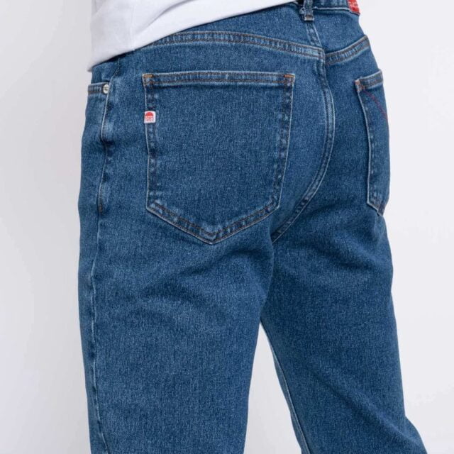 1083 - JEANS AJUSTE 103N DELAVE coton bio superdenim flex indigo ocean Homme