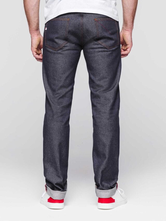 1083 - JEANS AJUSTE 103N  100 % coton bio bleu