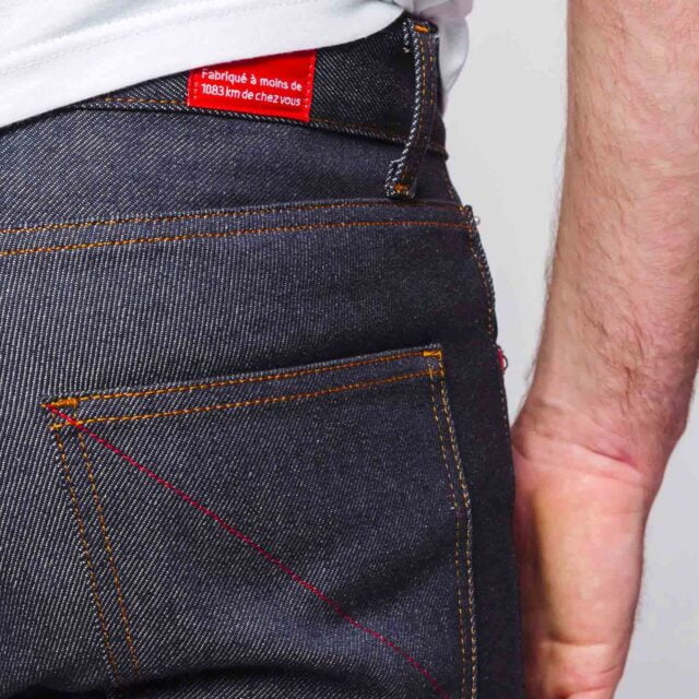 1083 - JEANS AJUSTE 103N  100 % coton bio bleu