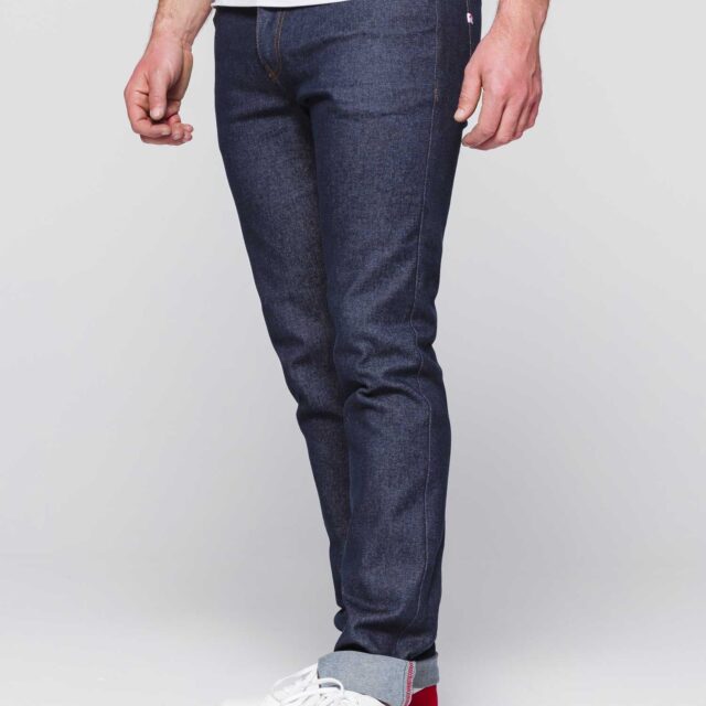 1083 - JEANS AJUSTE 103N coton bio superdenim flex indigo brut Homme