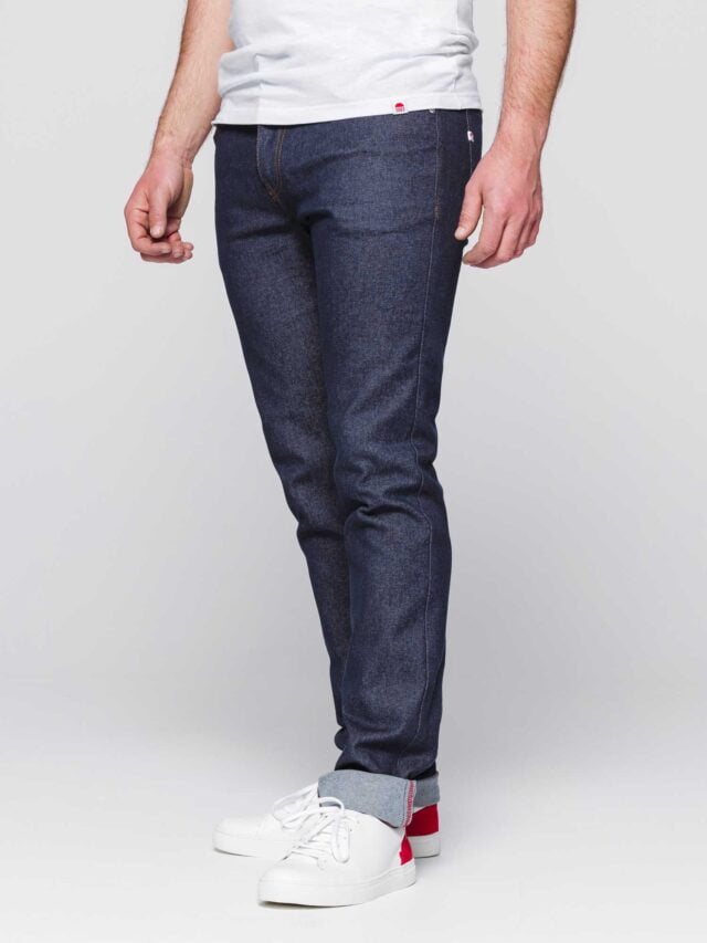 1083 - JEANS AJUSTE 103N coton bio superdenim flex indigo brut Homme