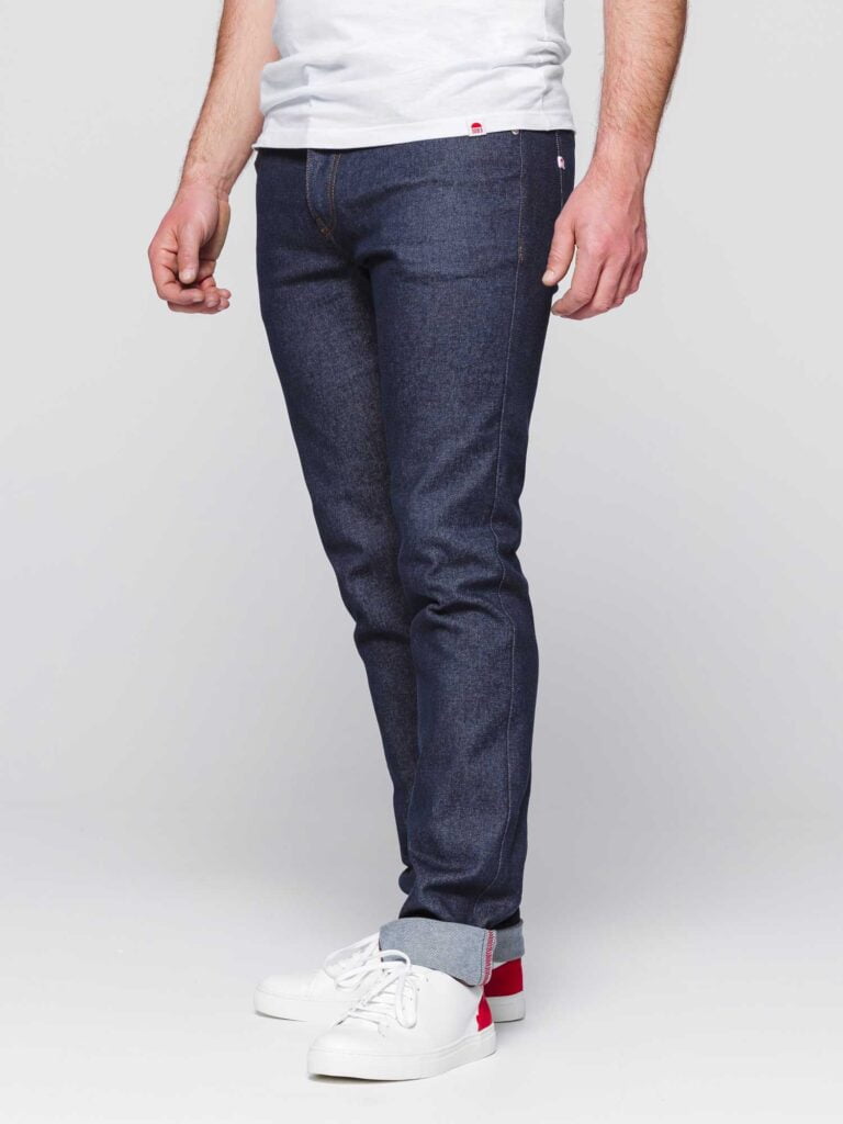 1083 - JEANS AJUSTE 103N coton bio superdenim flex indigo brut Homme