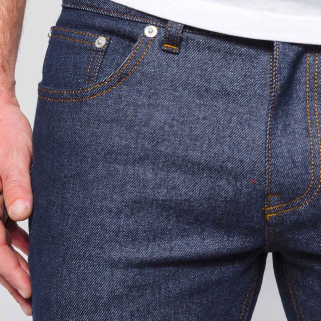 1083 - JEANS AJUSTE 103N coton bio superdenim flex indigo brut Homme