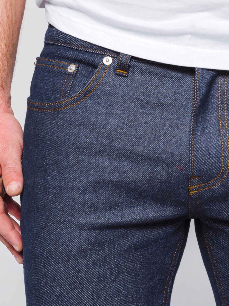 1083 - JEANS AJUSTE 103N coton bio superdenim flex indigo brut Homme