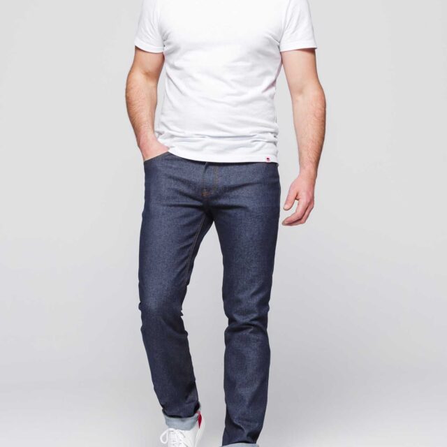 1083 - JEANS AJUSTE 103N coton bio superdenim flex indigo brut Homme