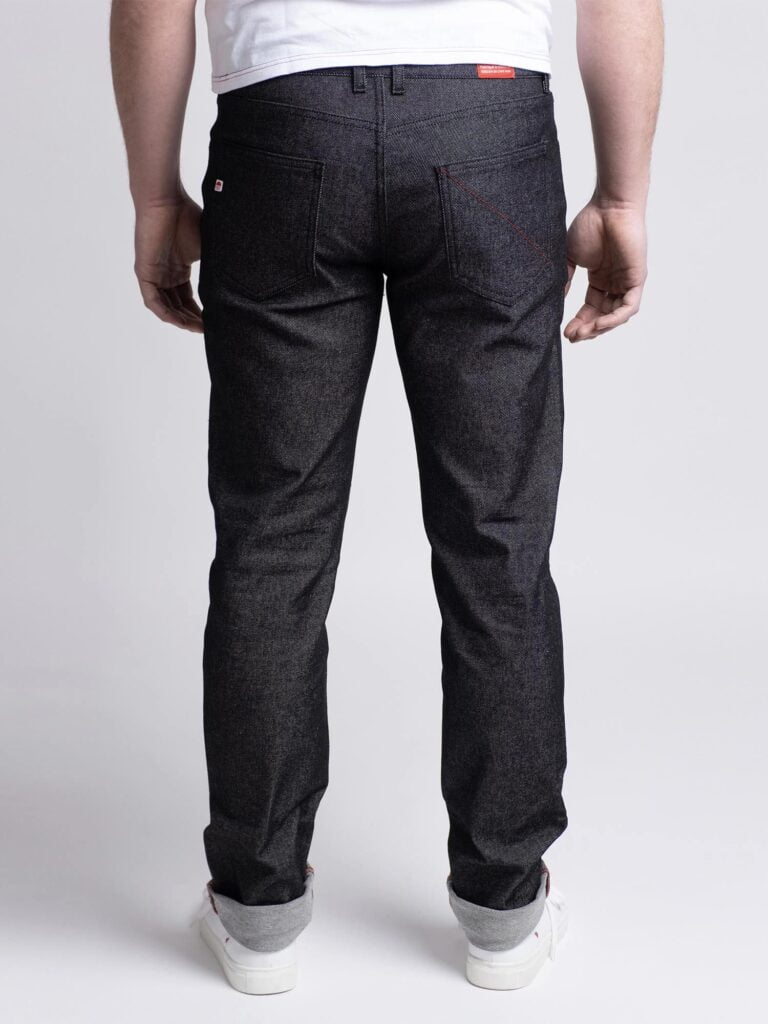 1083 - JEANS AJUSTE 103N coton bio superdenim flex noir brut Homme