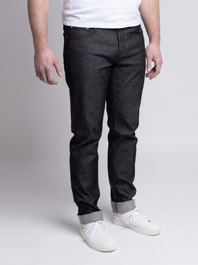 1083 - JEANS AJUSTE 103N coton bio superdenim flex noir brut Homme