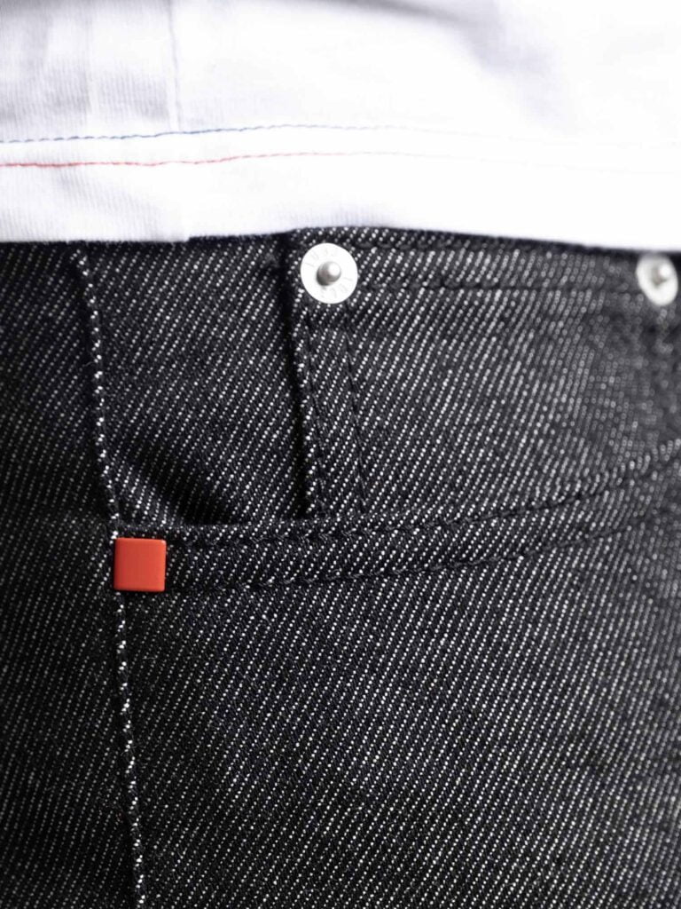 1083 - JEANS AJUSTE 103N coton bio superdenim flex noir brut Homme