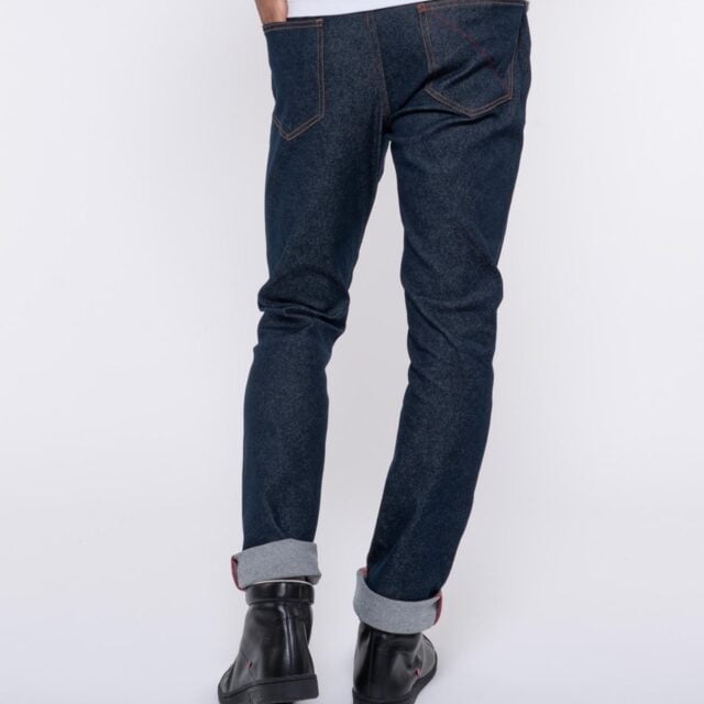 1083 - JEANS SLIM 104N FUSELE coton bio filidenim flex bleu Homme