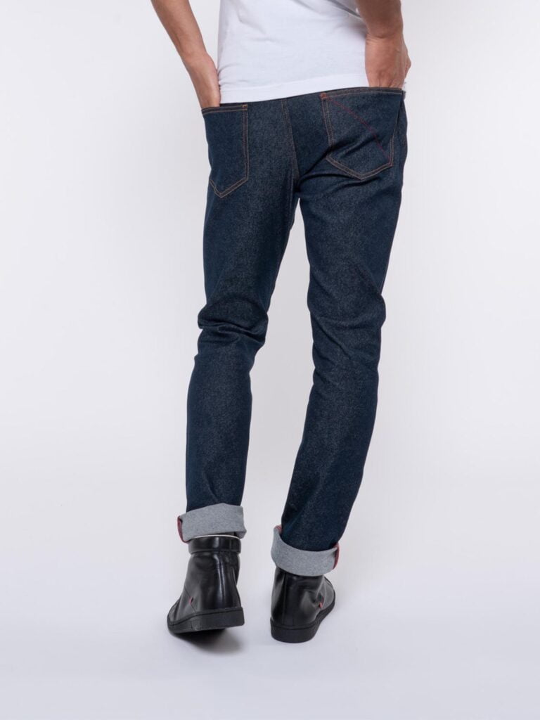 1083 - JEANS SLIM 104N FUSELE coton bio filidenim flex bleu Homme