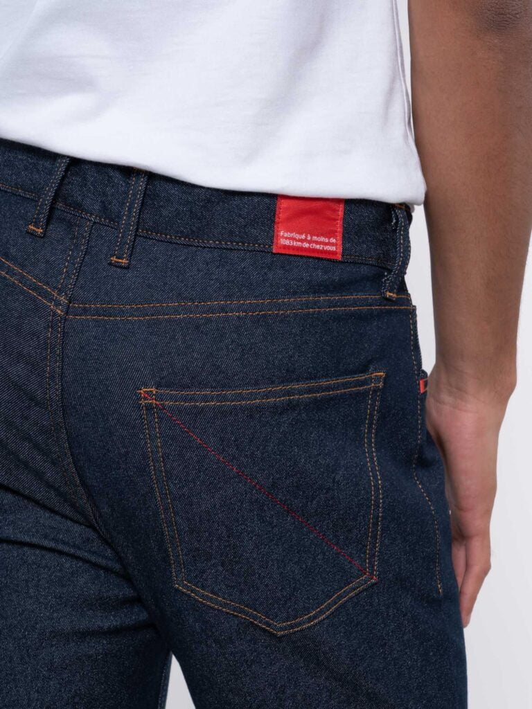 1083 - JEANS SLIM 104N FUSELE coton bio filidenim flex bleu Homme