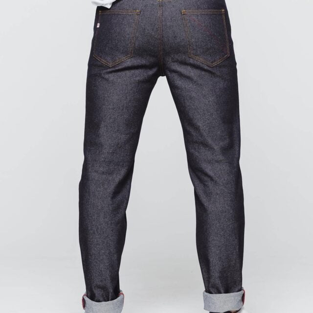 1083 - JEANS GRANDE TAILLE AJUSTE 105N coton bio superdenim flex indigo brut Homme