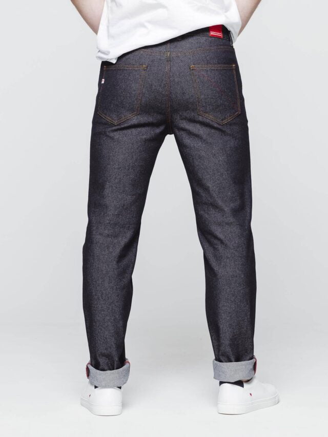 1083 - JEANS GRANDE TAILLE AJUSTE 105N coton bio superdenim flex indigo brut Homme