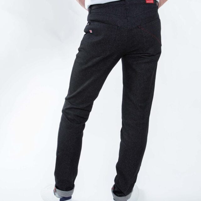 1083 - JEANS AJUSTE 105N ATHLETIQUE coton bio superdenim flex noir brut