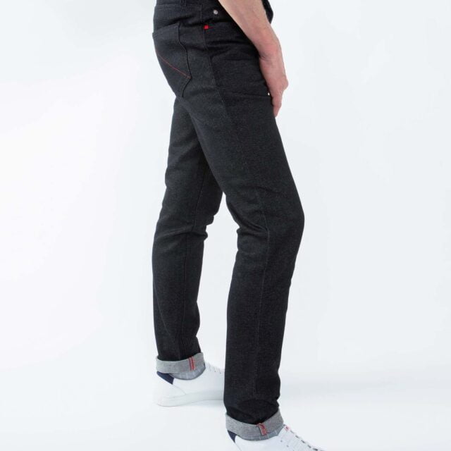 1083 - JEANS AJUSTE 105N ATHLETIQUE coton bio superdenim flex noir brut