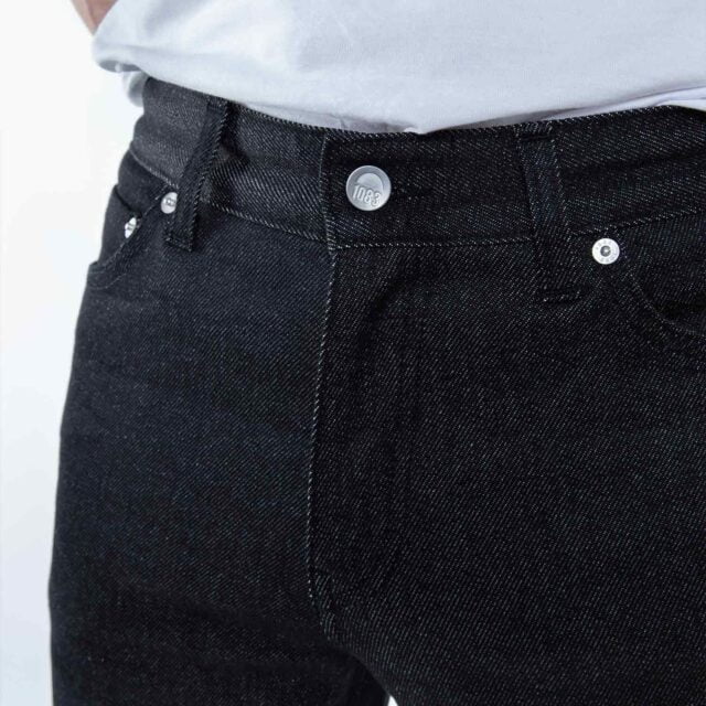 1083 - JEANS AJUSTE 105N ATHLETIQUE coton bio superdenim flex noir brut