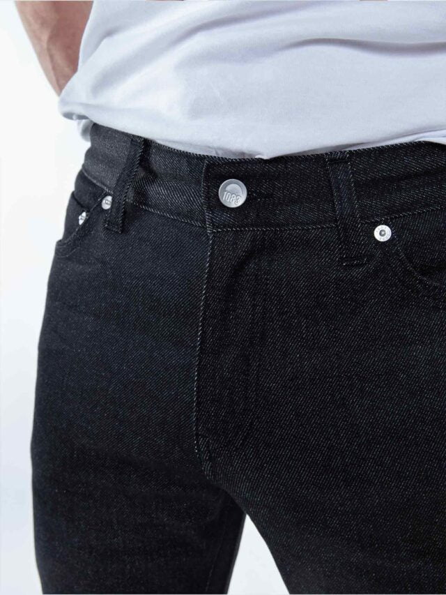 1083 - JEANS AJUSTE 105N ATHLETIQUE coton bio superdenim flex noir brut