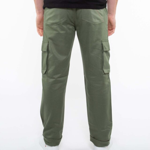 1083 - CARGO DROIT 111N coton bio denimoriginal uni kaki Homme