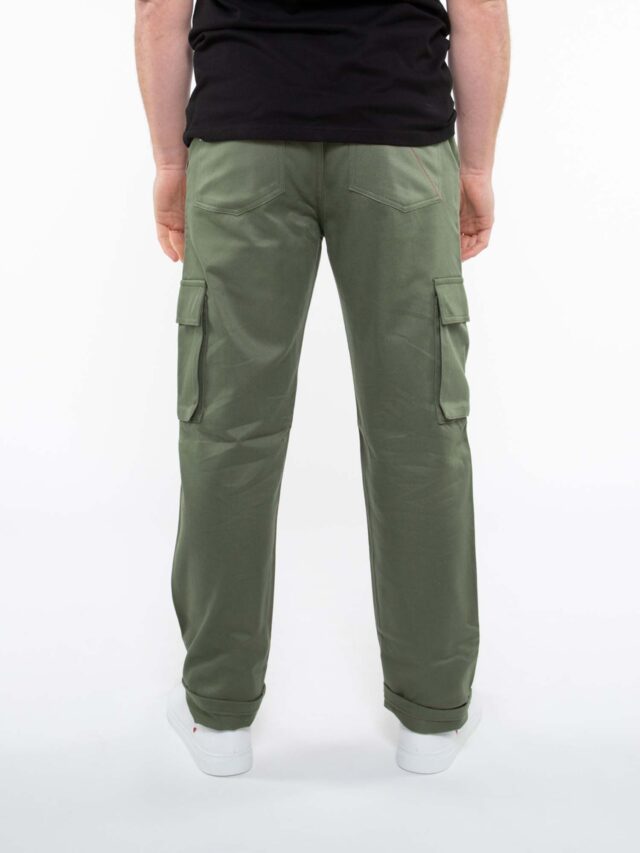 1083 - CARGO DROIT 111N coton bio denimoriginal uni kaki Homme