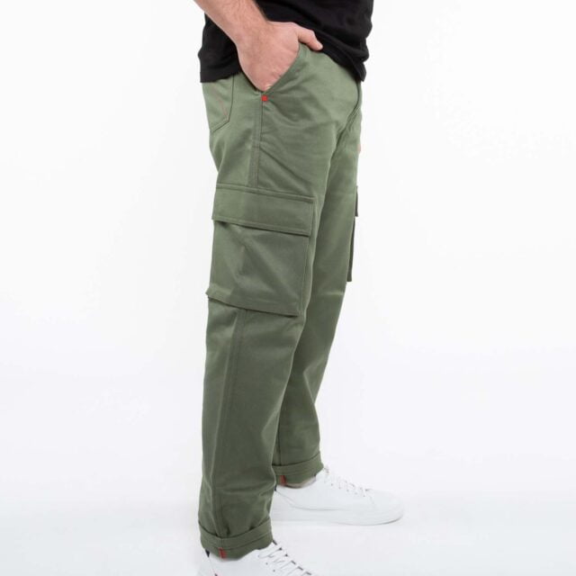 1083 - CARGO DROIT 111N coton bio denimoriginal uni kaki Homme