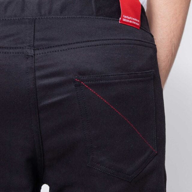 1083 - JOGGJEANS AJUSTE 113N coton bio microdenim doubleflex uni noir