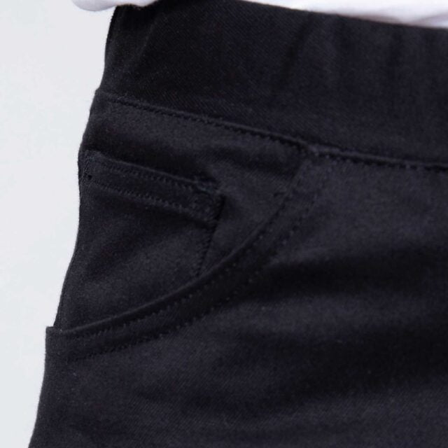 1083 - JOGGJEANS AJUSTE 113N coton bio microdenim doubleflex uni noir