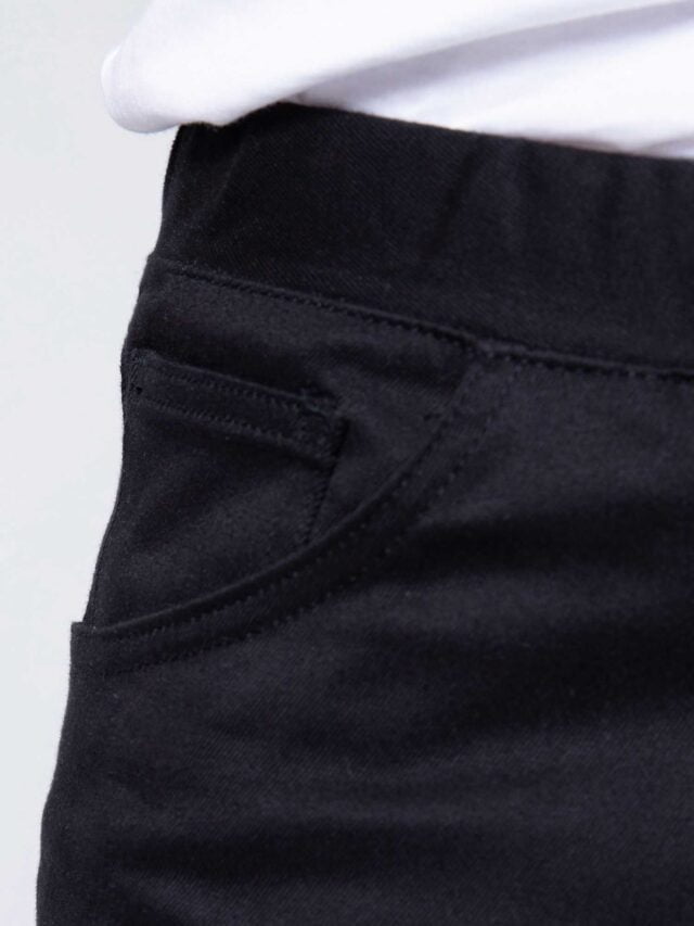 1083 - JOGGJEANS AJUSTE 113N coton bio microdenim doubleflex uni noir