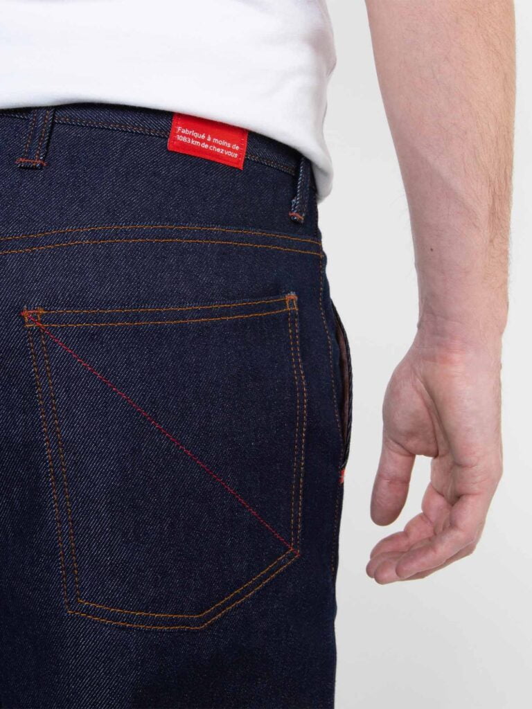 1083 - JEANS BALLON 119N coton bio superdenim indigo brut Homme