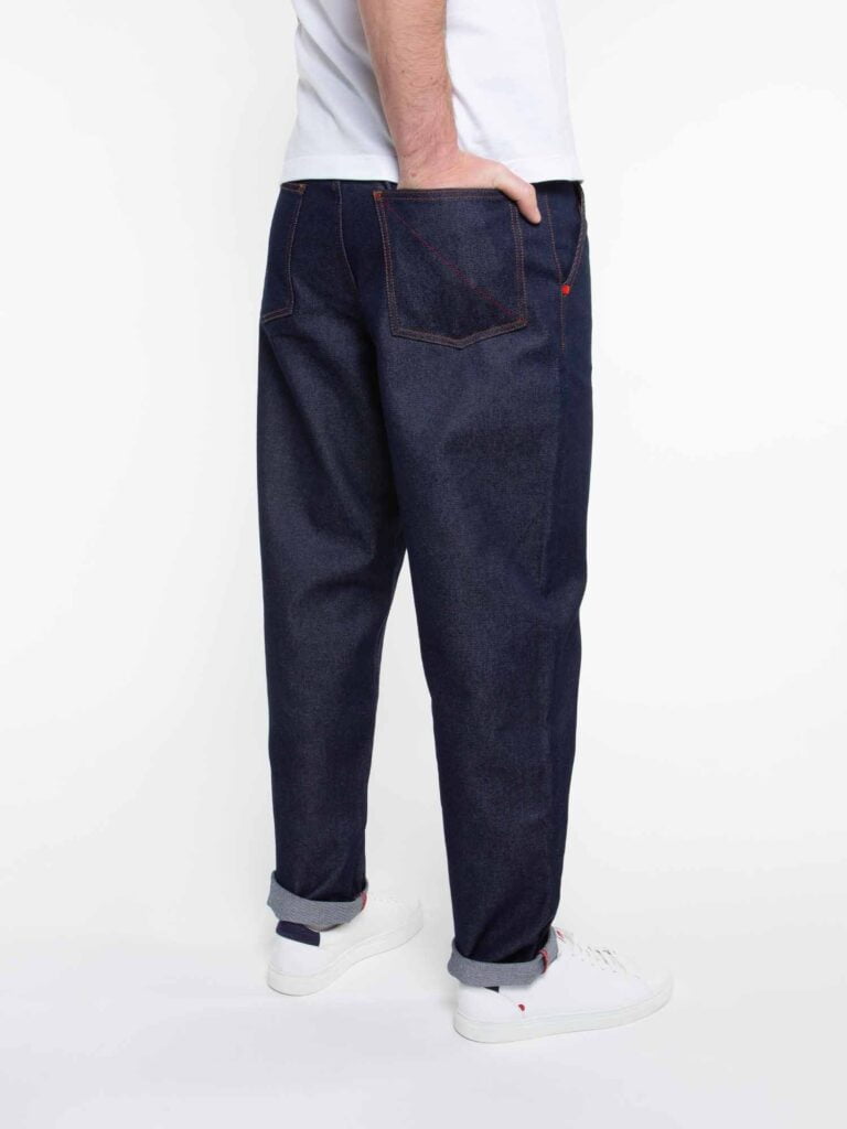 1083 - JEANS BALLON 119N coton bio superdenim indigo brut Homme