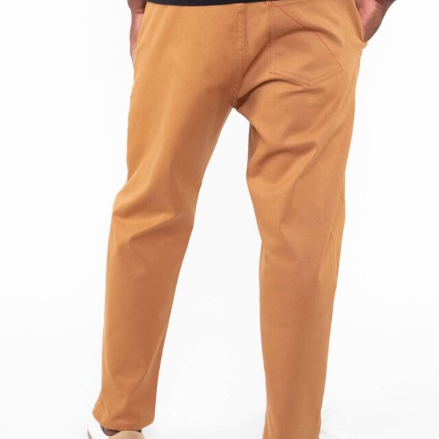 1083 - JOGGJEANS CAROTTE 122N coton bio filidenim flex uni camel Homme