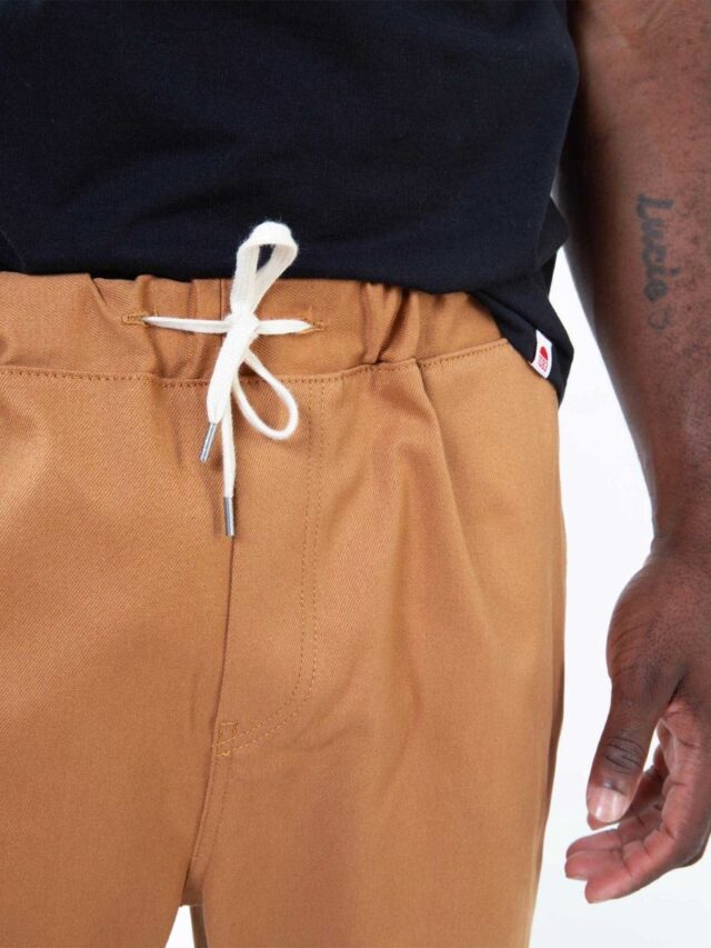 1083 - JOGGJEANS CAROTTE 122N coton bio filidenim flex uni camel Homme