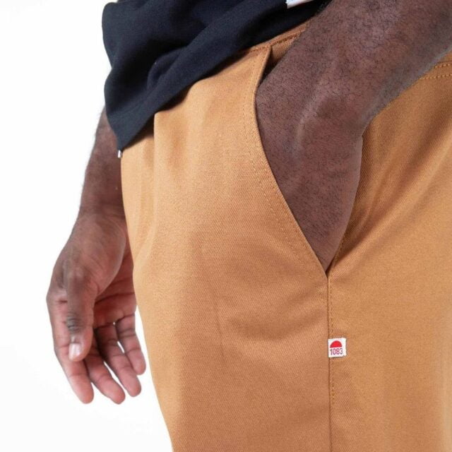 1083 - JOGGJEANS CAROTTE 122N coton bio filidenim flex uni camel Homme