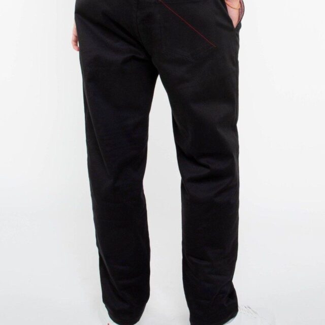 1083 - JOGGJEANS CAROTTE 122N coton bio microdenim doubleflex uni noir