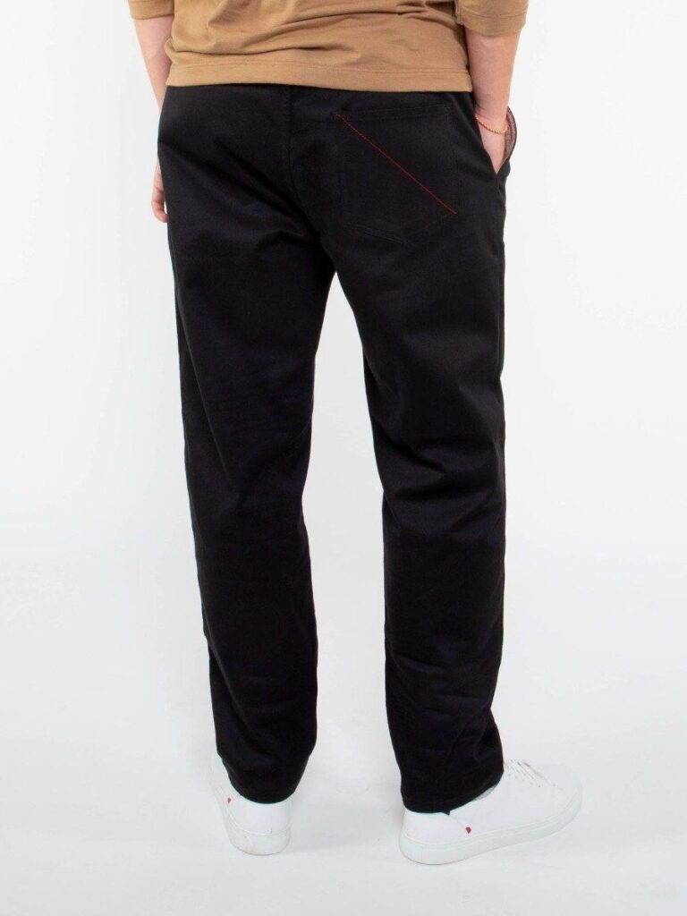 1083 - JOGGJEANS CAROTTE 122N coton bio microdenim doubleflex uni noir