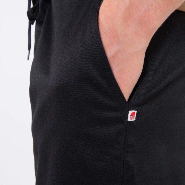 1083 - JOGGJEANS CAROTTE 122N coton bio microdenim doubleflex uni noir