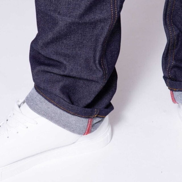 1083 - JEANS DROIT 141N O' coton bio superdenim flex indigo brut Homme