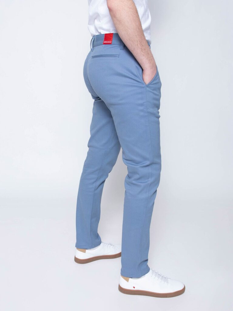 1083 - CHINO AJUSTE 163N coton bio filidenim flex uni bleu horizon Homme