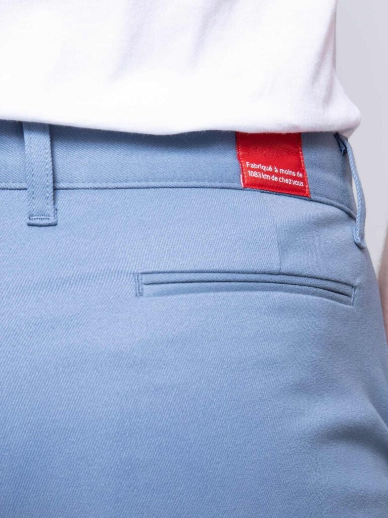 1083 - CHINO AJUSTE 163N coton bio filidenim flex uni bleu horizon Homme