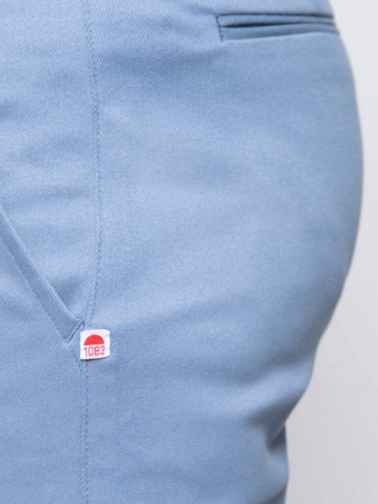 1083 - CHINO AJUSTE 163N coton bio filidenim flex uni bleu horizon Homme