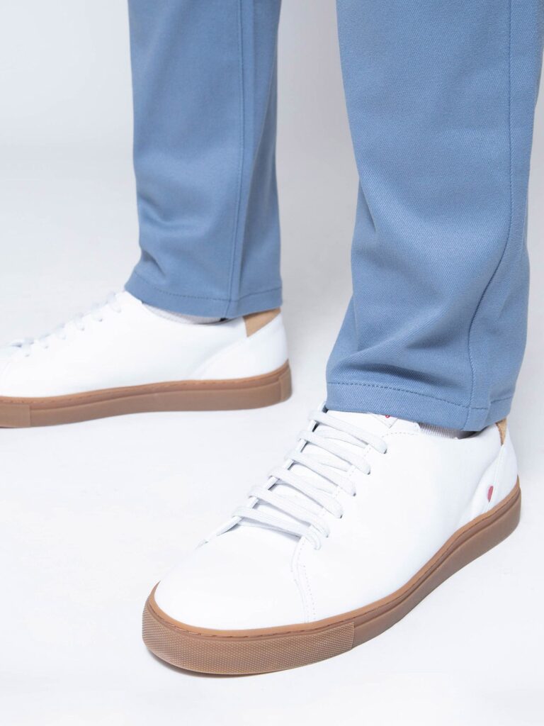 1083 - CHINO AJUSTE 163N coton bio filidenim flex uni bleu horizon Homme