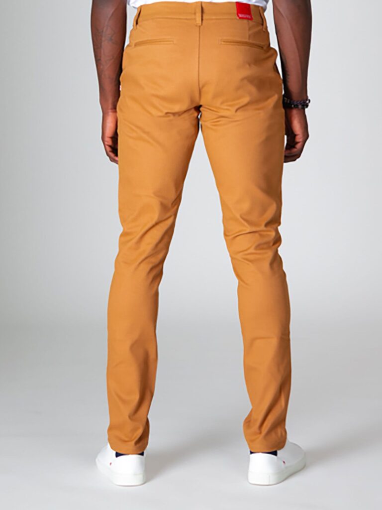1083 - CHINO AJUSTE 163N coton bio filidenim flex uni camel Homme