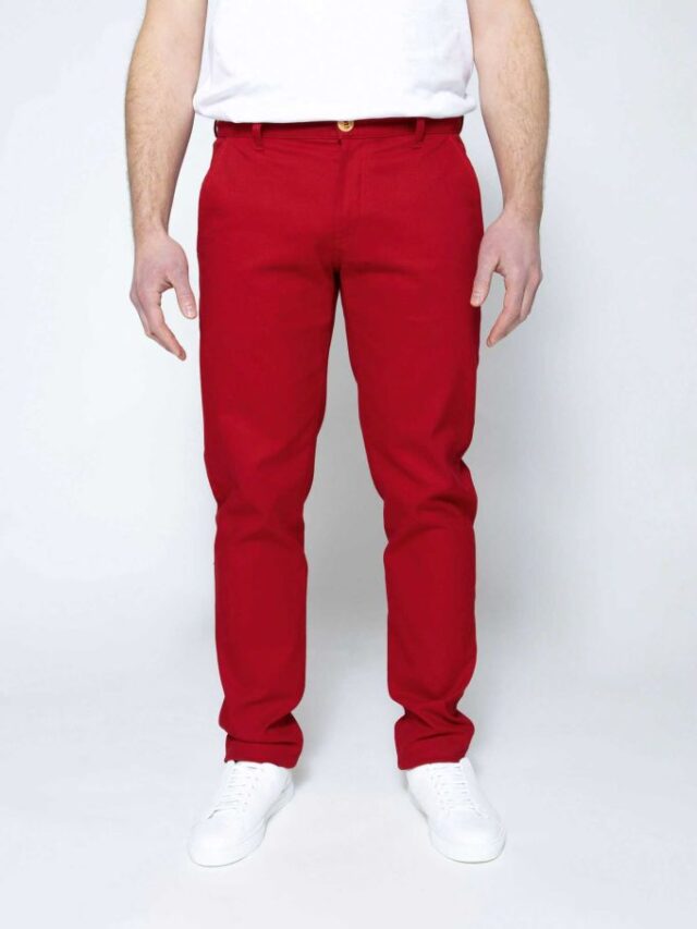 163nx00 fd3x bb0bb1 carmin 01 1083 - CHINO AJUSTE 163N coton bio filidenim flex uni carmin Homme
