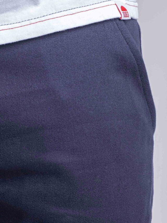 1083 - BERMUDA CHINO AJUSTE 169N coton bio filidenim flex uni bleu marine