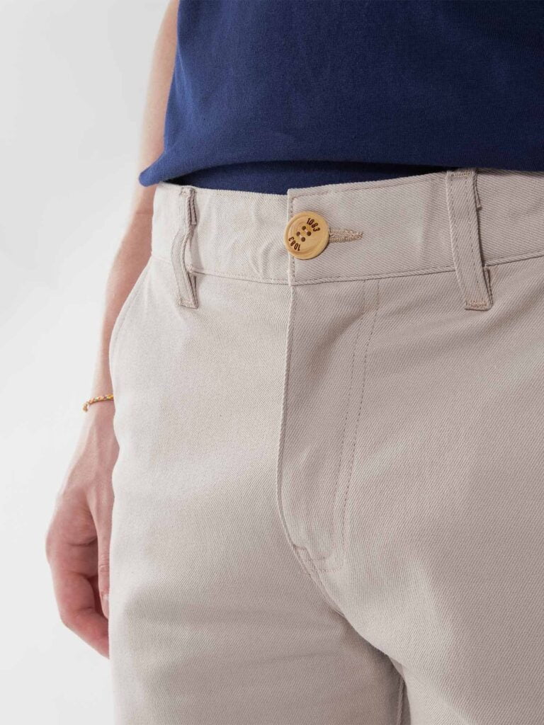 1083 - BERMUDA CHINO AJUSTE 169N coton bio filidenim flex uni beige Homme